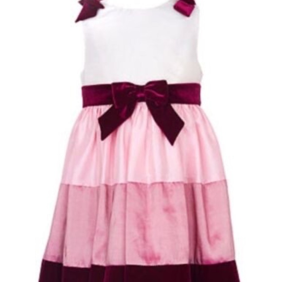 Rare Editions ColorBlock Rose Girls Dress NWT 2T - Picture 1 of 1